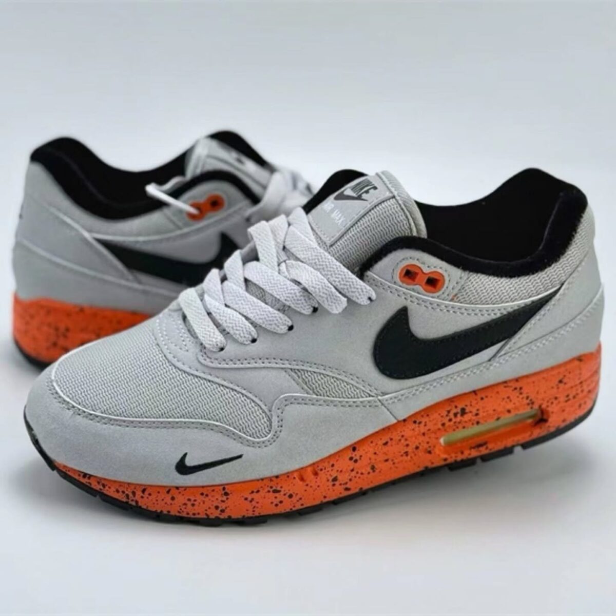 Nike Air Max 1 Safari "Grey / White / Vibrant Orange"