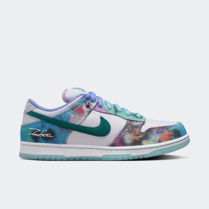 Nike SB Dunk Low x Futura Laboratories "White / Geode Teal"
